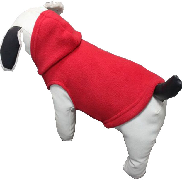 Polar fleece with a leash hole dog clothes 