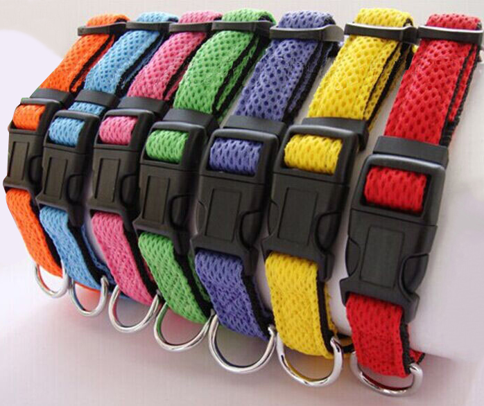 Soft Mesh Solid Dog Collar        