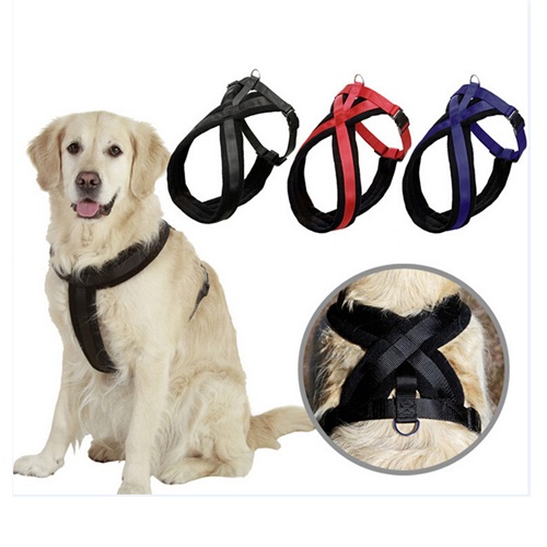 Comfortable Flannelette dog harness for large dog