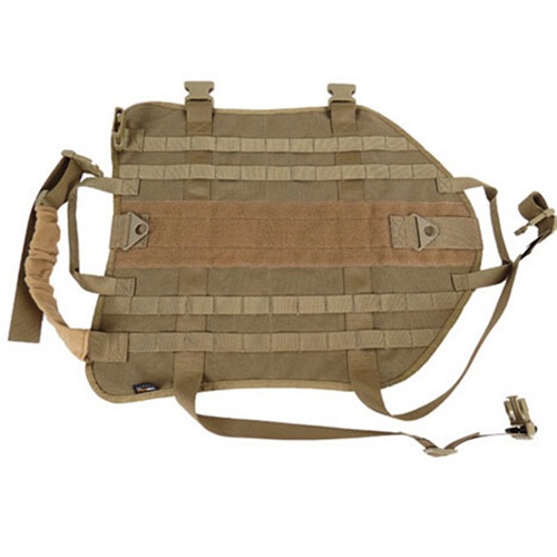 Military dog vest harness for large dog in outdoor