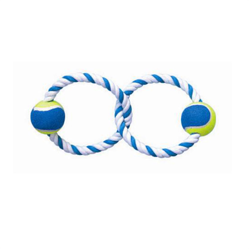 Double zero shape rope toy