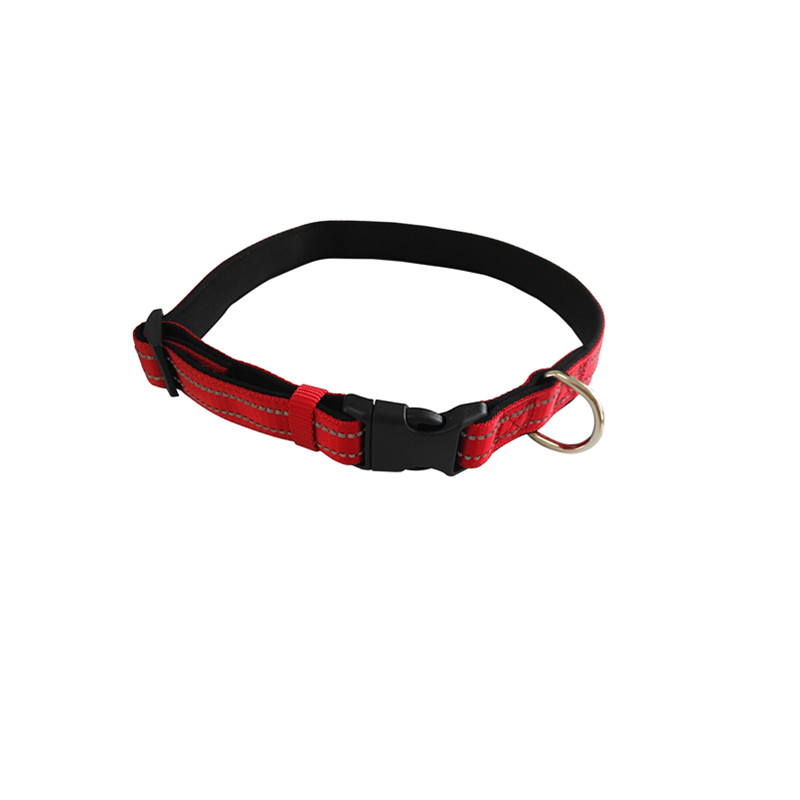 Reflective silk dog collar