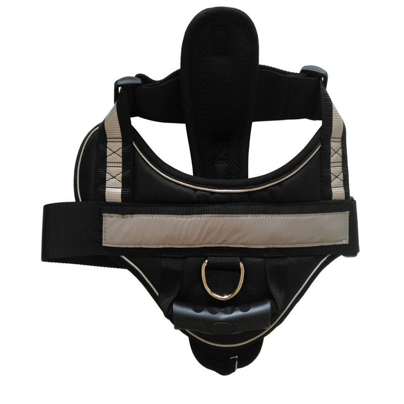 Non pull Large dog harness with reflective tape