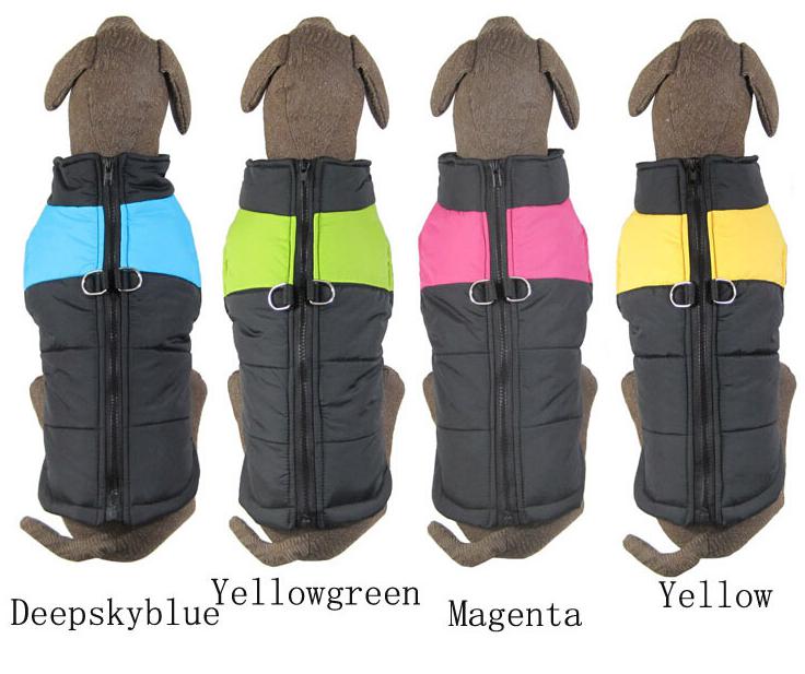 Zipper up Dog Coat with  thick polysheet filling  